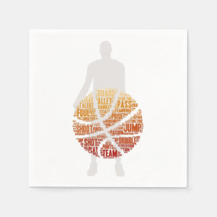 Paper Napkins Basketball Player