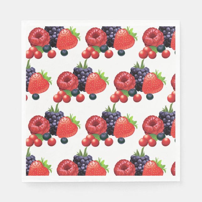 Paper Napkins-Berry Berry Napkin (Front)