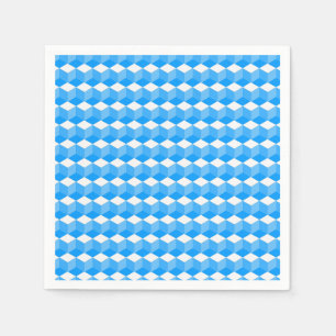 Paper Napkins - Block Pattern in Three Shades
