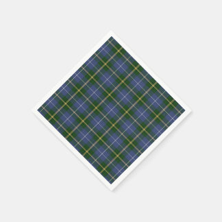 paper napkins  blue Nova Scotia Tartan plaid