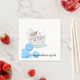 Paper Napkins, Bubble Bath Bathroom Napkins