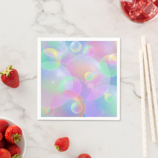 Paper napkins bubble design