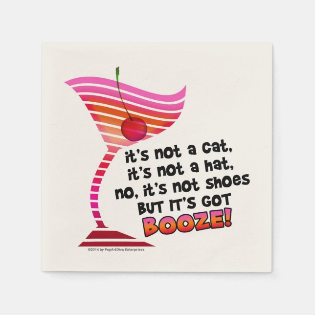 PAPER NAPKINS - BUT IT'S GOT BOOZE! (Front)