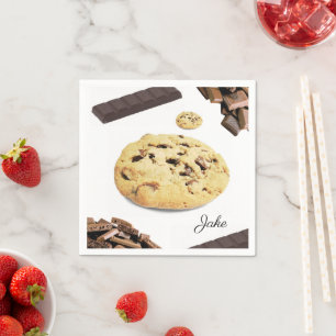 Paper Napkins, Chocolate Chip Cookies Napkin