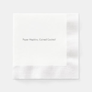 Paper Napkins, Coined Cocktail Napkin