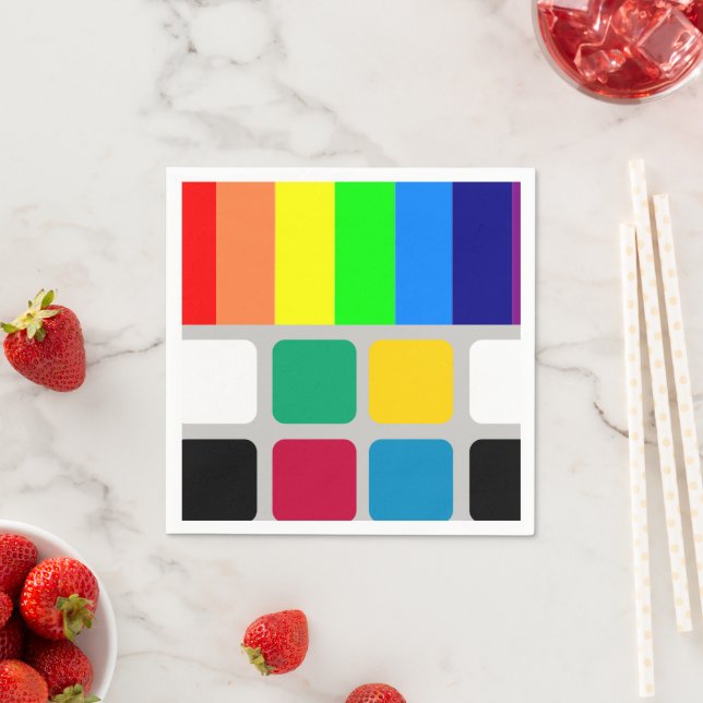 Paper Napkins, Colourful Napkins (Insitu)