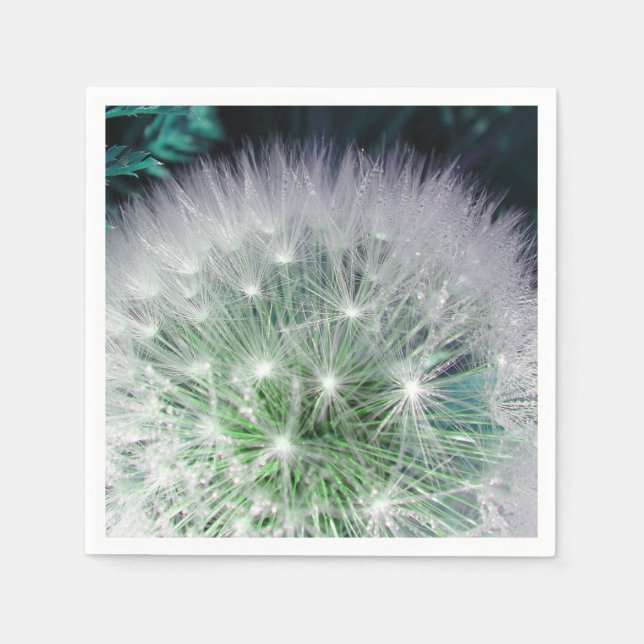Paper napkins cool green dandelion (Front)