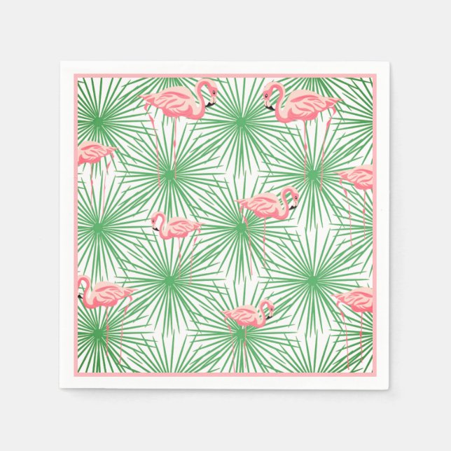 Paper Napkins-Flamingo Napkin (Front)