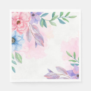 Paper Napkins-Floral Print Napkin