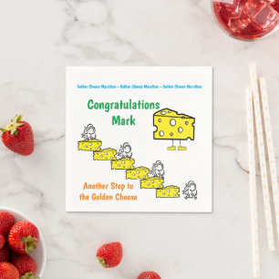 Paper Napkins, Golden Cheese Graduation Mouse  Napkin