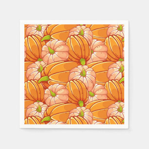 Paper Napkins Harvest Pumpkins