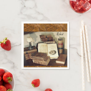 Paper Napkins, History Books Napkin