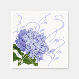 Paper Napkins-Hydrangea Paper Dinner Napkins