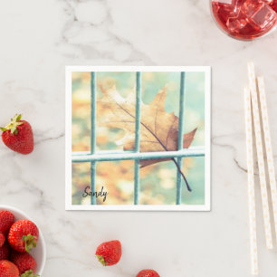 Paper Napkins, Leaves Napkin