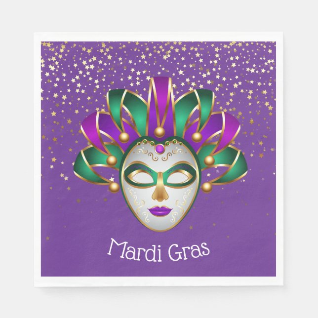 Paper Napkins Mardi Gras (Front)