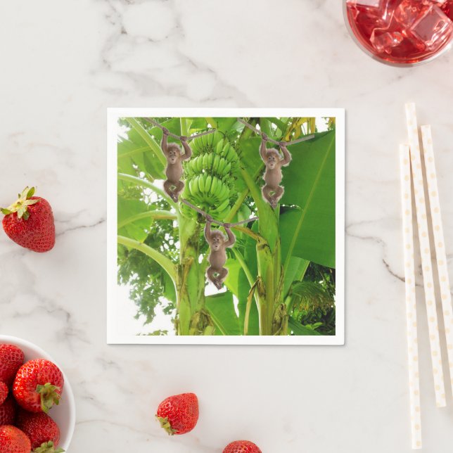 Paper Napkins, Monkeys Banana Tree Napkin (Insitu)