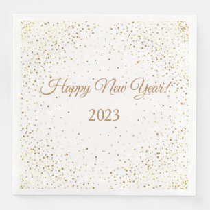 Paper Napkins-New Year-Gold Stars  Napkin