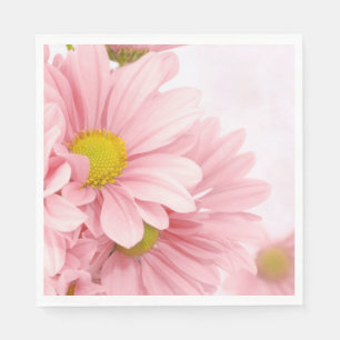 Paper Napkins Pink Daisies