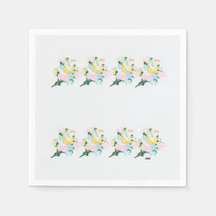 Paper Napkins : Spring Flowers Within a Mist