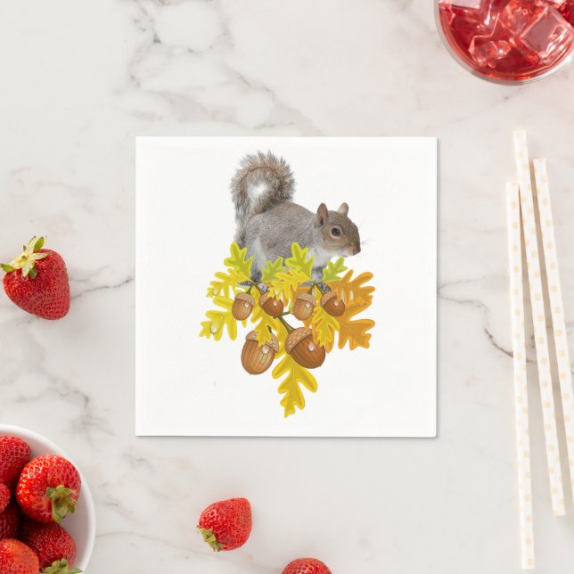 Paper Napkins, Squirrel Napkin (Insitu)