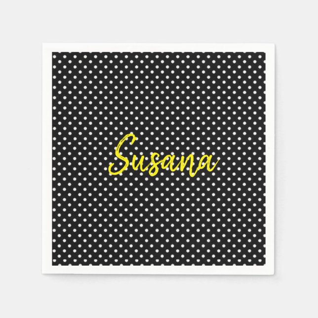 Paper Napkins Susana Polkadot (Front)