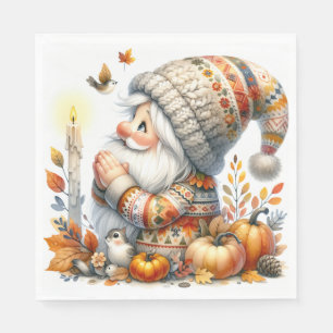 Paper Napkins Thanksgiving Gnome
