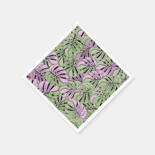 Paper Napkins-Tropical Leaves Napkin