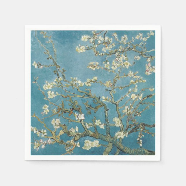 PAPER NAPKINS : VAN GOGH : ALMOND BLOSSOMS (Front)