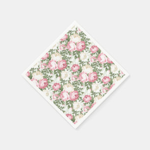 Paper Napkins-Vintage Roses Napkin