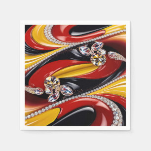 Paper napkins with Belgian Colours Design