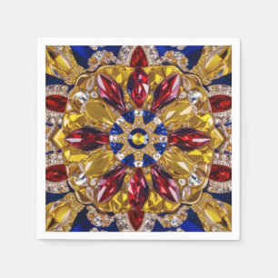 Paper napkins with Colombia Colours Design