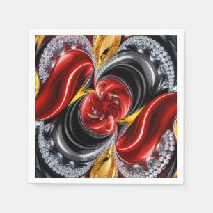 Paper napkins with German Colours Design