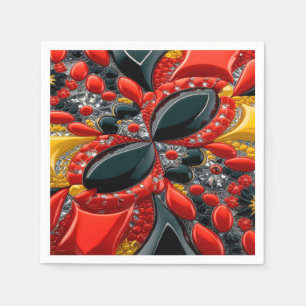 Paper napkins with Germany Colours Design