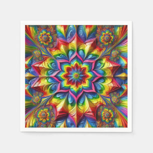 Paper napkins with LGBTQ Colours Design