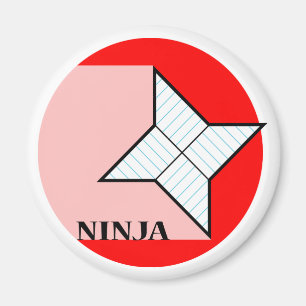 Paper Ninja Star Magnet