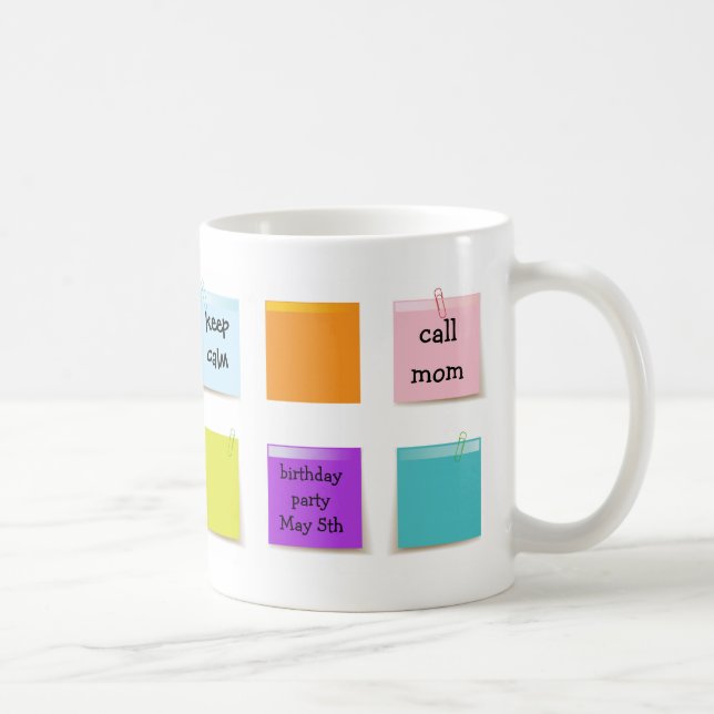 Paper Notes Coffee Mug (Right)