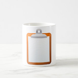 Paper On A Clipboard Coffee Mug