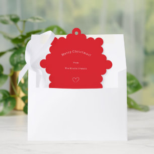 Paper Ornament Card - Merry Christmas Family Name