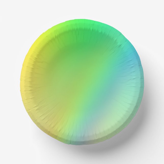 Paper Party Bowls - Rainbow  Plate (Front)