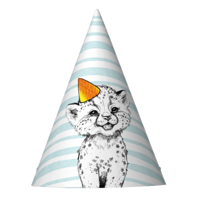 Paper Party Hat for 5th Anniversary Party. (Front)