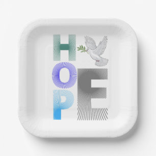  Paper & Party Plates  Hope - Christian Faith