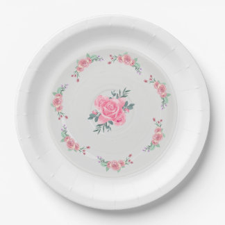 Paper & Party Plates || Rose Garden Party Plate