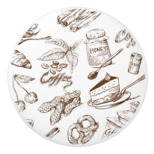Paper pattern ceramic knob
