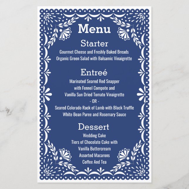 Paper Picado Colourful Mexican Wedding (Front)