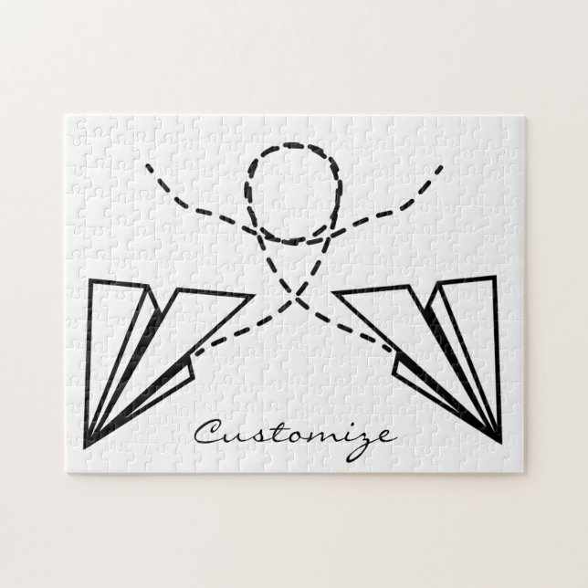 Paper Plane Flying Thunder_Cove Jigsaw Puzzle (Horizontal)