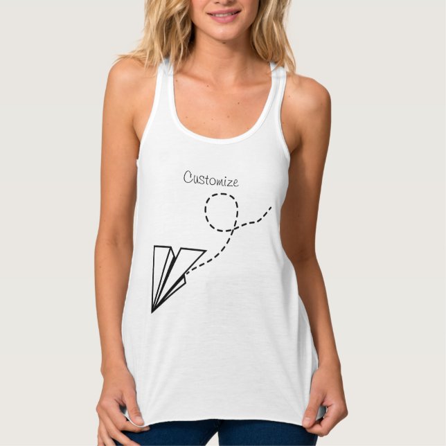 Paper Plane Flying Thunder_Cove  Singlet (Front)