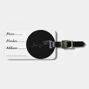 Paper Plane Luggage Tag