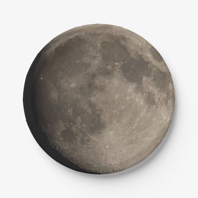 Paper Plane. Photo moon 02. Paper Plate (Front)