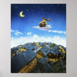 Paper Plane Pilot - Poster