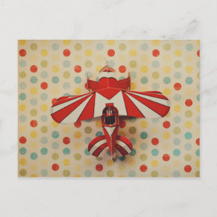 paper plane postcard